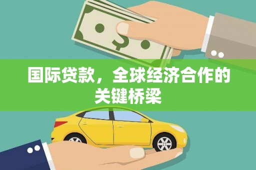 项城国际贷款，全球经济合作的关键桥梁
