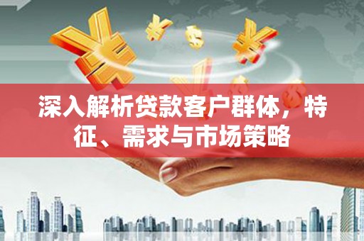 项城深入解析贷款客户群体，特征、需求与市场策略