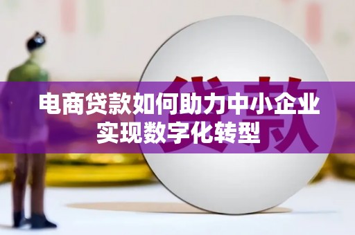 项城电商贷款如何助力中小企业实现数字化转型
