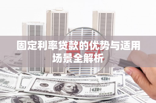 项城固定利率贷款的优势与适用场景全解析