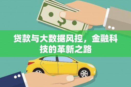 项城贷款与大数据风控，金融科技的革新之路