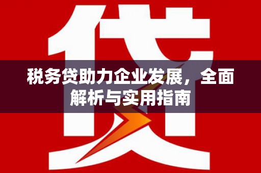 项城税务贷助力企业发展，全面解析与实用指南