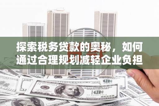 项城探索税务贷款的奥秘，如何通过合理规划减轻企业负担
