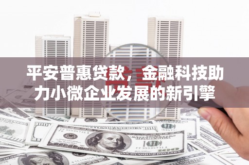 项城平安普惠贷款，金融科技助力小微企业发展的新引擎