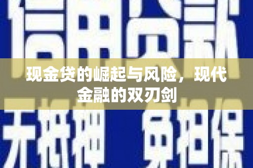 项城现金贷的崛起与风险，现代金融的双刃剑