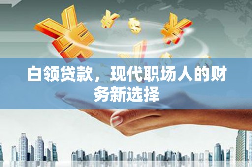 项城白领贷款，现代职场人的财务新选择
