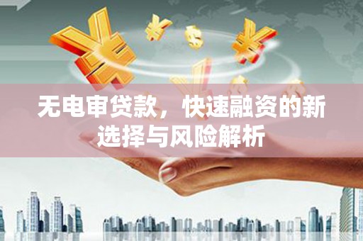 项城无电审贷款，快速融资的新选择与风险解析