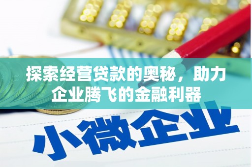 项城探索经营贷款的奥秘，助力企业腾飞的金融利器