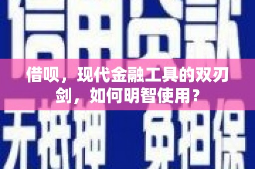 项城借呗，现代金融工具的双刃剑，如何明智使用？