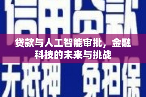 项城贷款与人工智能审批，金融科技的未来与挑战