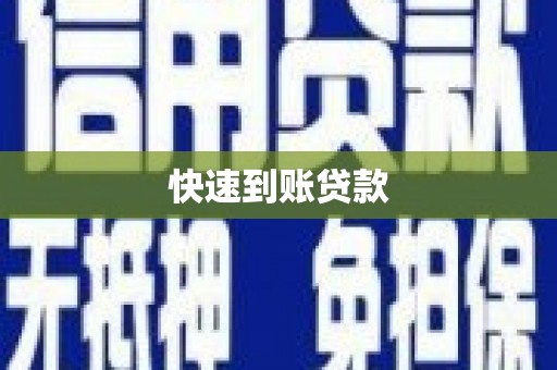 项城快速到账贷款