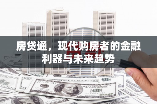 项城房贷通，现代购房者的金融利器与未来趋势