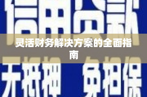 项城灵活财务解决方案的全面指南