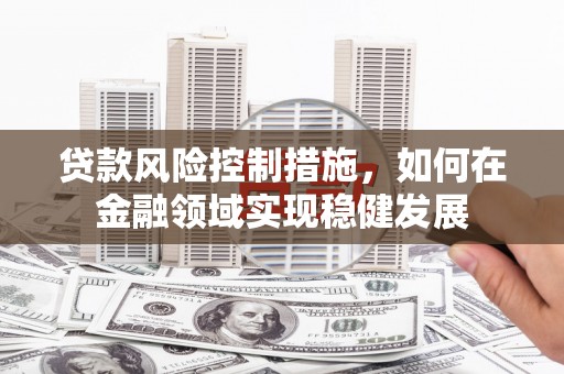 项城贷款风险控制措施，如何在金融领域实现稳健发展