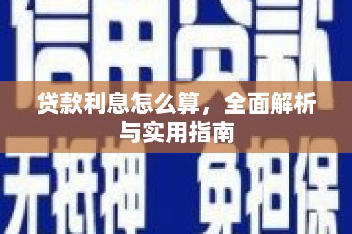 项城贷款利息怎么算，全面解析与实用指南