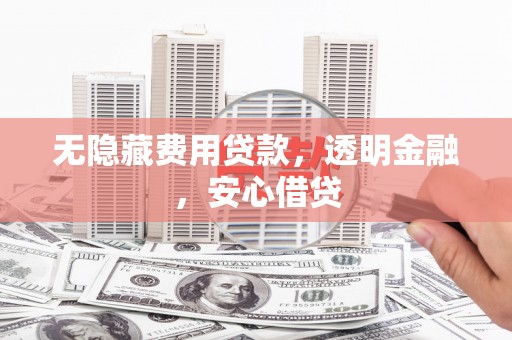 项城无隐藏费用贷款，透明金融，安心借贷