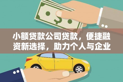 项城小额贷款公司贷款，便捷融资新选择，助力个人与企业成长