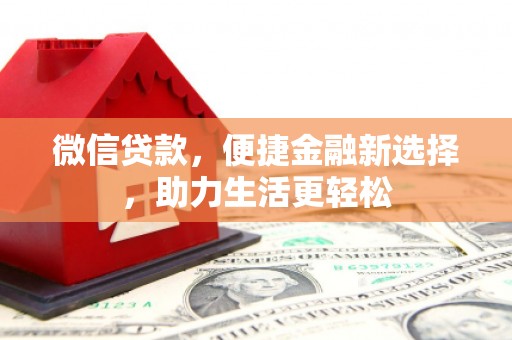 项城微信贷款，便捷金融新选择，助力生活更轻松