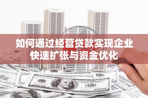 项城如何通过经营贷款实现企业快速扩张与资金优化