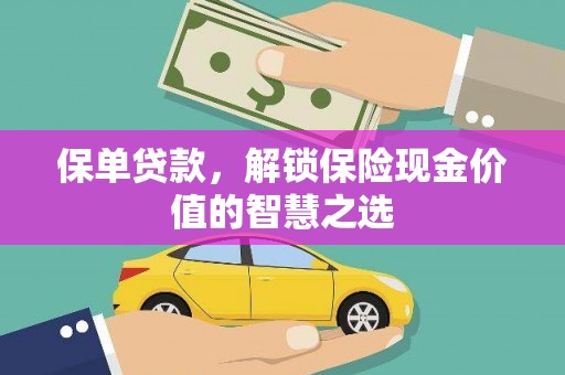 项城保单贷款，解锁保险现金价值的智慧之选