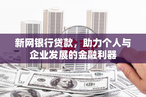 项城新网银行贷款，助力个人与企业发展的金融利器