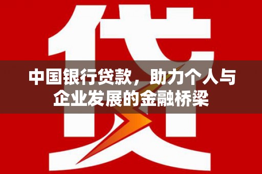 项城中国银行贷款，助力个人与企业发展的金融桥梁
