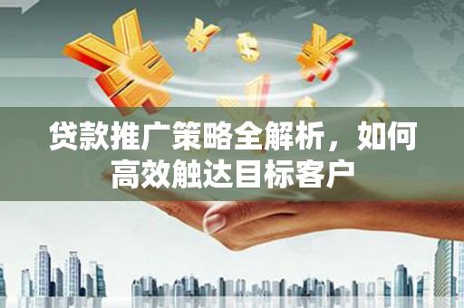 项城贷款推广策略全解析，如何高效触达目标客户