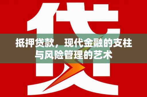 项城抵押贷款，现代金融的支柱与风险管理的艺术