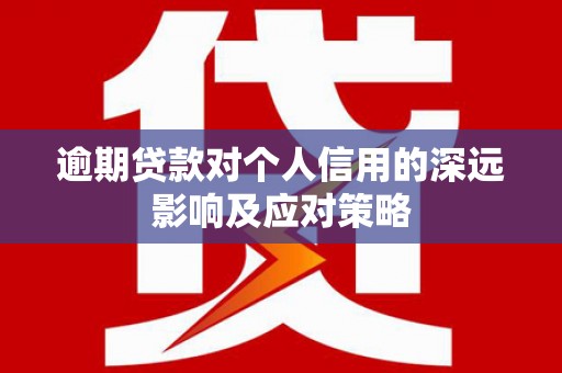 项城逾期贷款对个人信用的深远影响及应对策略