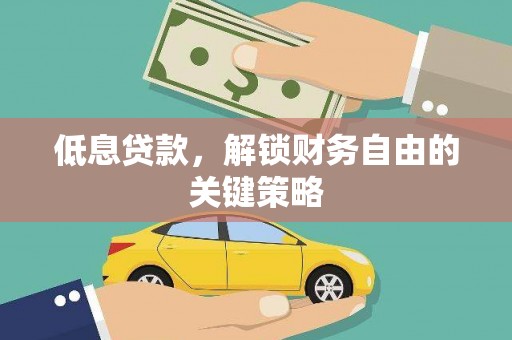 项城低息贷款，解锁财务自由的关键策略