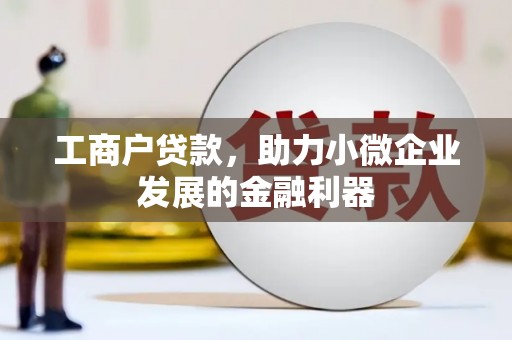 项城工商户贷款，助力小微企业发展的金融利器