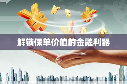 项城解锁保单价值的金融利器
