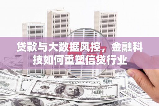 项城贷款与大数据风控，金融科技如何重塑信贷行业