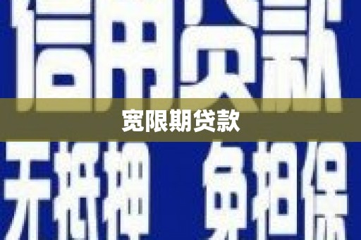 项城宽限期贷款