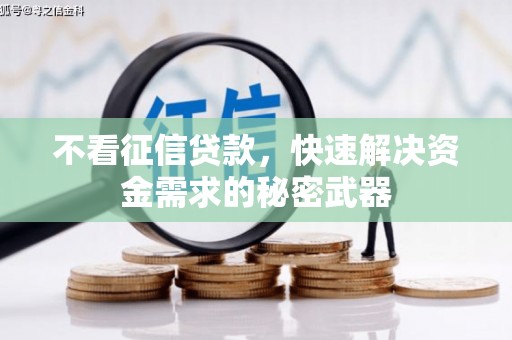 项城不看征信贷款，快速解决资金需求的秘密武器
