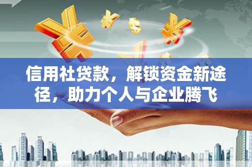 项城信用社贷款，解锁资金新途径，助力个人与企业腾飞