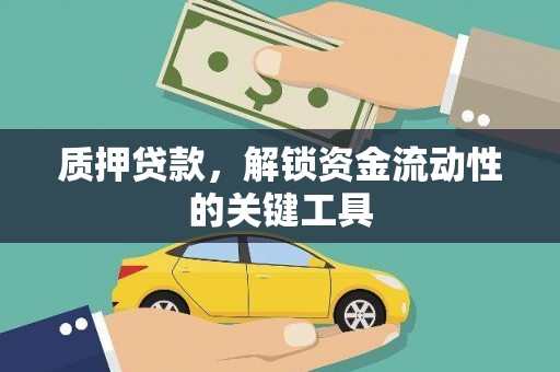 项城质押贷款，解锁资金流动性的关键工具
