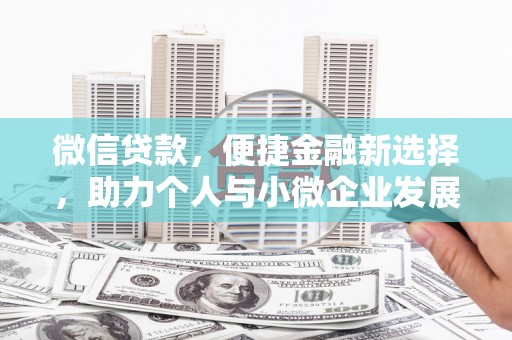 项城微信贷款，便捷金融新选择，助力个人与小微企业发展