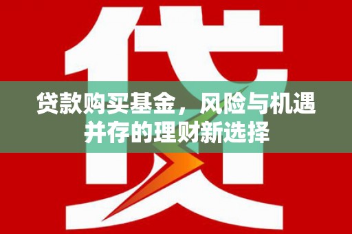 项城贷款购买基金，风险与机遇并存的理财新选择