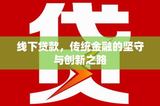 项城线下贷款，传统金融的坚守与创新之路