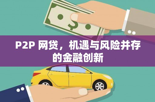 项城P2P 网贷，机遇与风险并存的金融创新