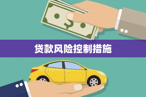 项城贷款风险控制措施