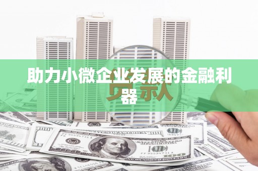 项城助力小微企业发展的金融利器