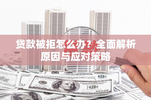 项城贷款被拒怎么办？全面解析原因与应对策略